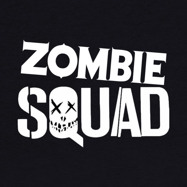 ZOMBIE SQUAD Logo (White) by Zombie Squad Clothing